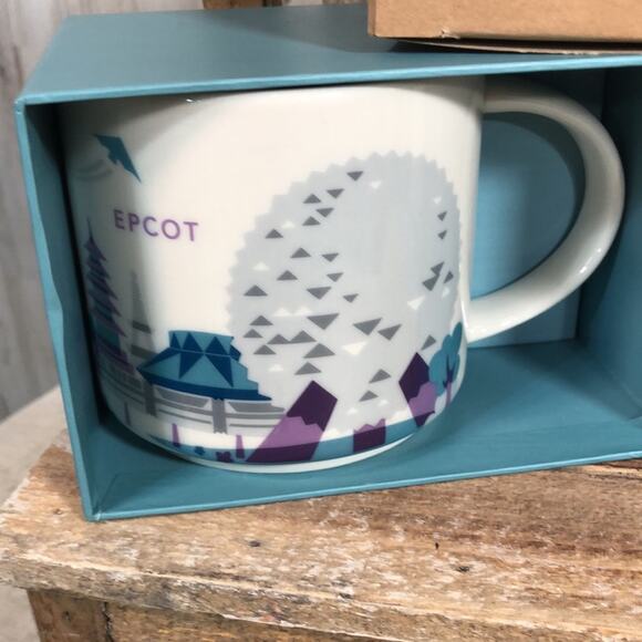 Set of 2 Starbucks Disney Parks YOU ARE HERE Collection - Magic Kingdom & EPCOT - Picture 2 of 11